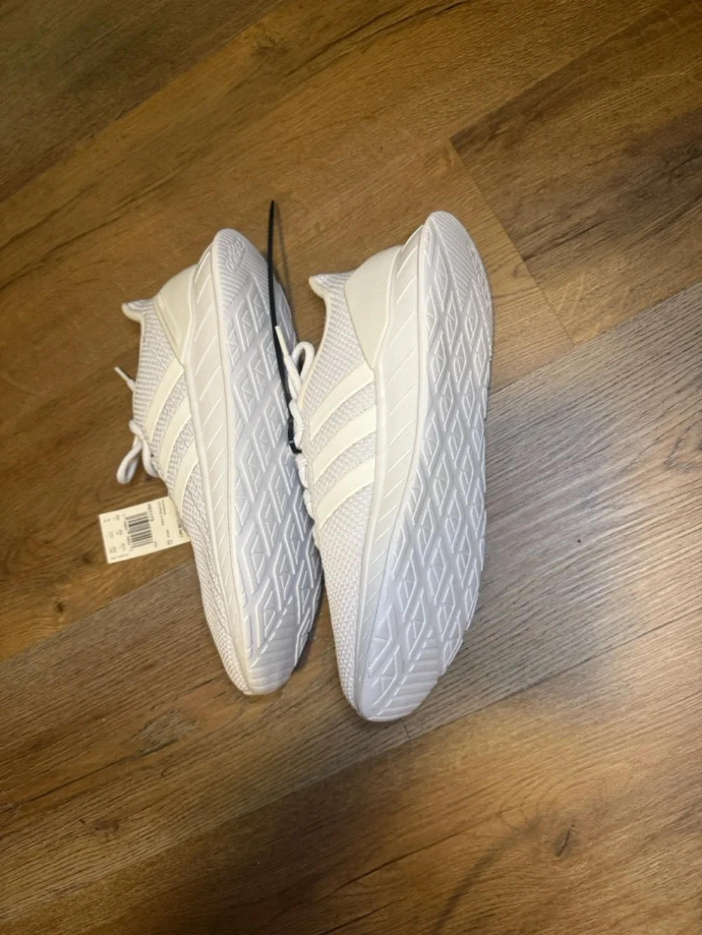 adidas QUESTAR FLOW NXT -TRIPLE WHITE All-White Knit Runner Sneakers